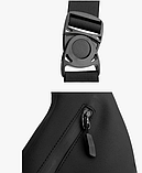 Сумка чоловіча слинг Pocket водонепроникна чорна, фото 9