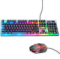 Ігрова клавіатура з мишою HOCO GM18 з RGB підсвічуванням