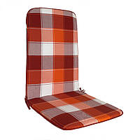 Матрас сидушка для садовых стульев, кресел 115х48 оранжевый
