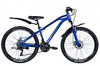 Велосипед горный взрослый спортивный ST 26" Formula DAKAR AM рама-14" синий с крылом