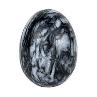 Фигурка Яйцо Натуральный Камень 4,8х3,6х3,6 см Темно-серый (13099) SB, код: 6493177