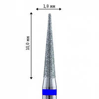 Фреза насадка алмазная для маникюра (бор HP) КОНУС синее кольцо UMG 806.104.160.524.018