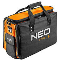 Сумка монтерська для інструментів NEO Tools, Black/Orange, поліестер 600D, 2 зовнішніх та 17 внутрішніх кишень