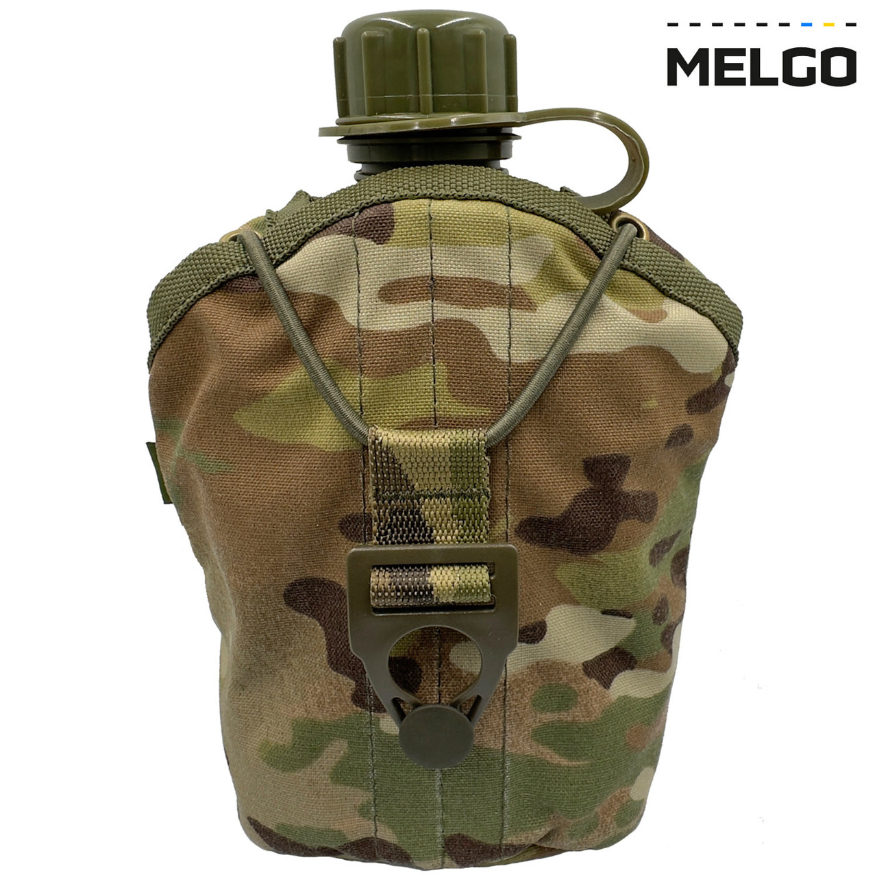 Фляга армійська 1л в чохлі Мультикам Cordura MELGO (фляга тактична польова індивідуальна)