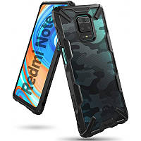 Бампер для Xiaomi Redmi Note 9 Pro Max/9 Pro/9S, Ringke Fusion X, Camo Black (RCX4809)