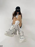 Жіночі білі кросівки стильні трендові кросівки, фото 8