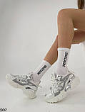 Жіночі білі кросівки стильні трендові кросівки, фото 7