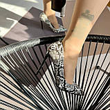 жіночі тефлі човника на шпильці, фото 5