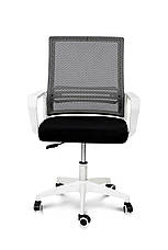 Крісло геймерське  Веб  Мікс меблі, колір  чорний + білий, фото 2