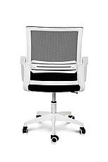 Крісло геймерське  Веб  Мікс меблі, колір  чорний + білий, фото 3