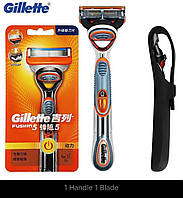Бритва Gillette Fusion 5 Power (1 станок, 1 картридж, 1 батарейка, дорожный чехол)