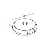 Ручка Yalis з розеткою, JACQUE - квадрат, хром (к-т), фото 8