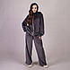 Молодіжний жіночий велюровий костюм "Style-Сірий" р. 46-54, фото 2