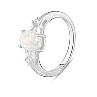 Серебряное кольцо SilverBreeze с опалом 0.7ct (2105480) 18 FS, код: 8024019