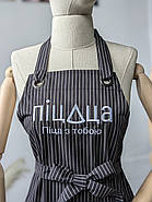 Фартух Fredo Чорний з вишивкою | Фартух з брендуванням, фото 5