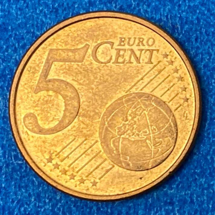 Монета Ірландії 5 євроцентів 2002-13 рр.