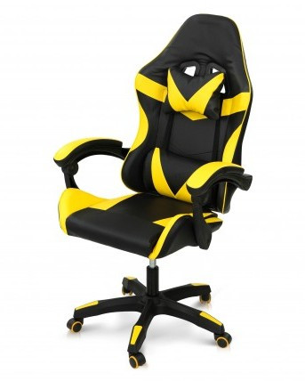 Крісло геймерське Слім Мікс меблі, колір   жовтий / чорний