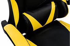 Крісло геймерське Слім Мікс меблі, колір   жовтий / чорний, фото 3