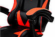Крісло геймерське Слім Мікс меблі, колір  червоний /чорний, фото 2
