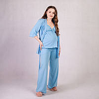 Набор пижама и халат для беременных и кормящих