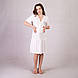 Домашня жіноча сукня з рюшами "Білий колір" р. 44-52, фото 2