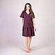 Домашня жіноча сукня з рюшами "Фіолетовий колір" р. 44-52, фото 2