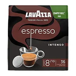 Кава в чалдах Lavazza Espresso Intenso 36 шт Philips Senseo 62 мм Італія Лавацца сенсео