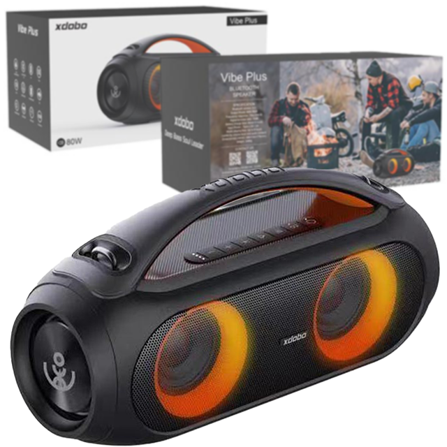 Мощная блютуз колонка 80W Xdobo Vibe Plus IPX5 Black | BT5.0