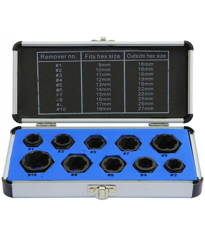 Набір насадок для викручування пошкоджених болтів 9-19 мм Falon Tech FT001003, фото 1