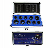 Набір насадок для викручування пошкоджених болтів 9-19 мм Falon Tech FT001003, фото 2