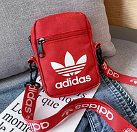 Наплечная сумка Adidas Originals Красная, барсетка на плечо Адидас Роза