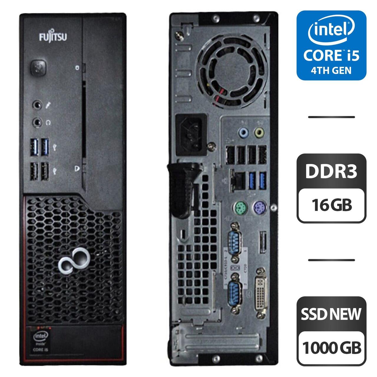 Комп'ютер Fujitsu Esprimo C720 SFF/ Core i5-4570/ 16 GB RAM/ 1000 GB SSD/ HD 4600