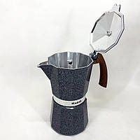 Гейзерная кофеварка для индукции Magio MG-1012 | Гейзер для кофе | Гейзерная турка PC-231 для кофе