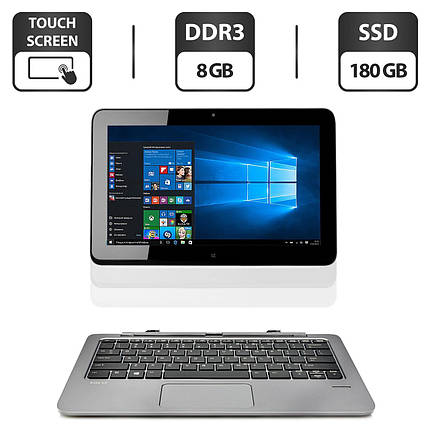 Нетбук Б-клас HP Elite x2 1011 G1/ 11.6" 1920x1080 Touch/ M-5Y71/ 8GB RAM/ 180GB SSD/ HD 5300/ Дві АКБ, фото 1