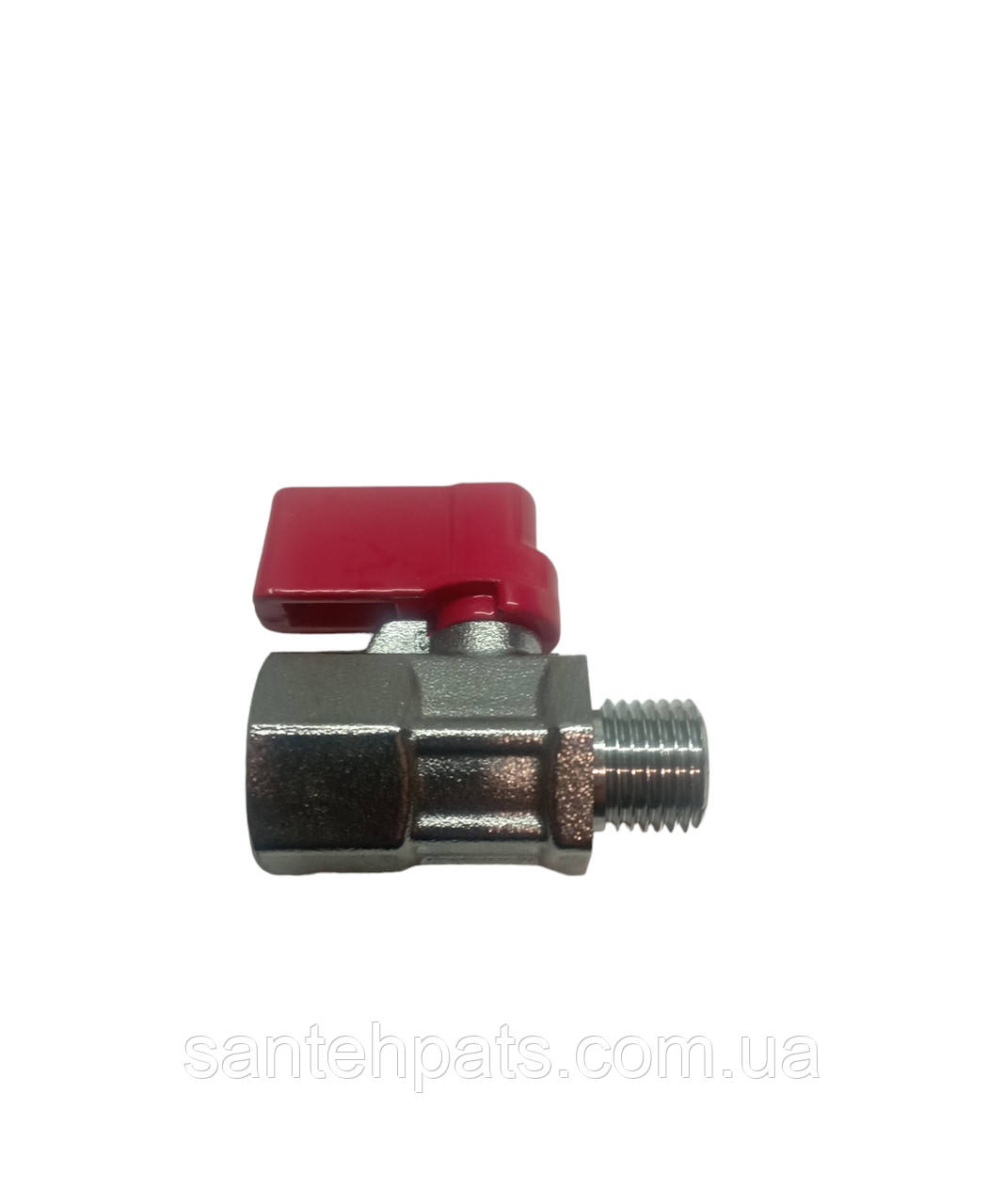Кран кульовий 1/4" внутрішнє та зовнішнє різьблення посилений, фото 1