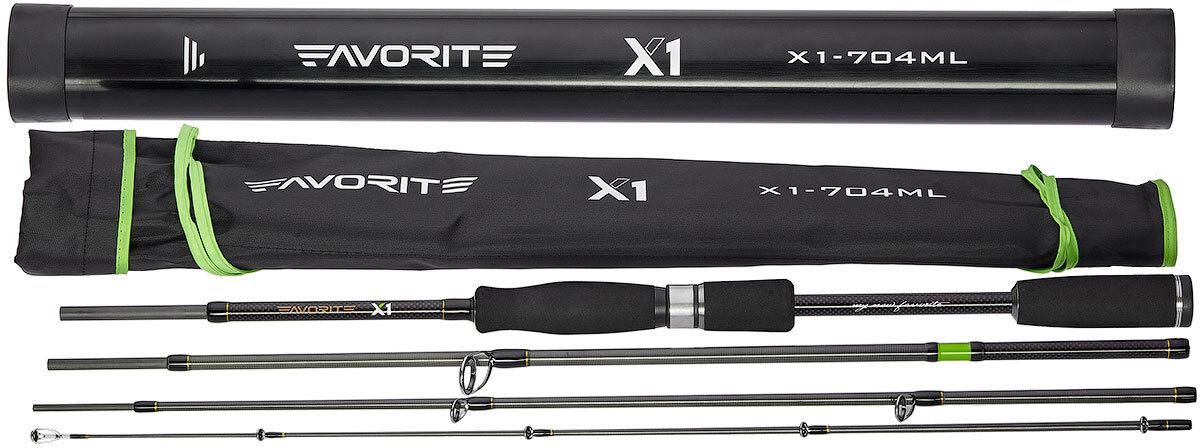 Спиннинг Favorite X1 Travel 764M 2.29m 7-24g Fast