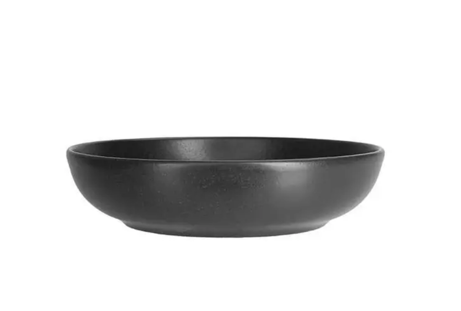 Глибокий салатник круглий Black Porland порцеляна 835 мл 22 см 368122/Bl, фото 1