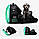 Рюкзак-переноска для тварин розсувний CosmoPet CP-17 для котів і собак Black/Green, фото 9