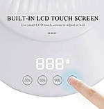 Бездротова лампа BQ V18 на акумуляторі 2000mAh, 192 Вт. - для манікюру та педикюру, фото 5