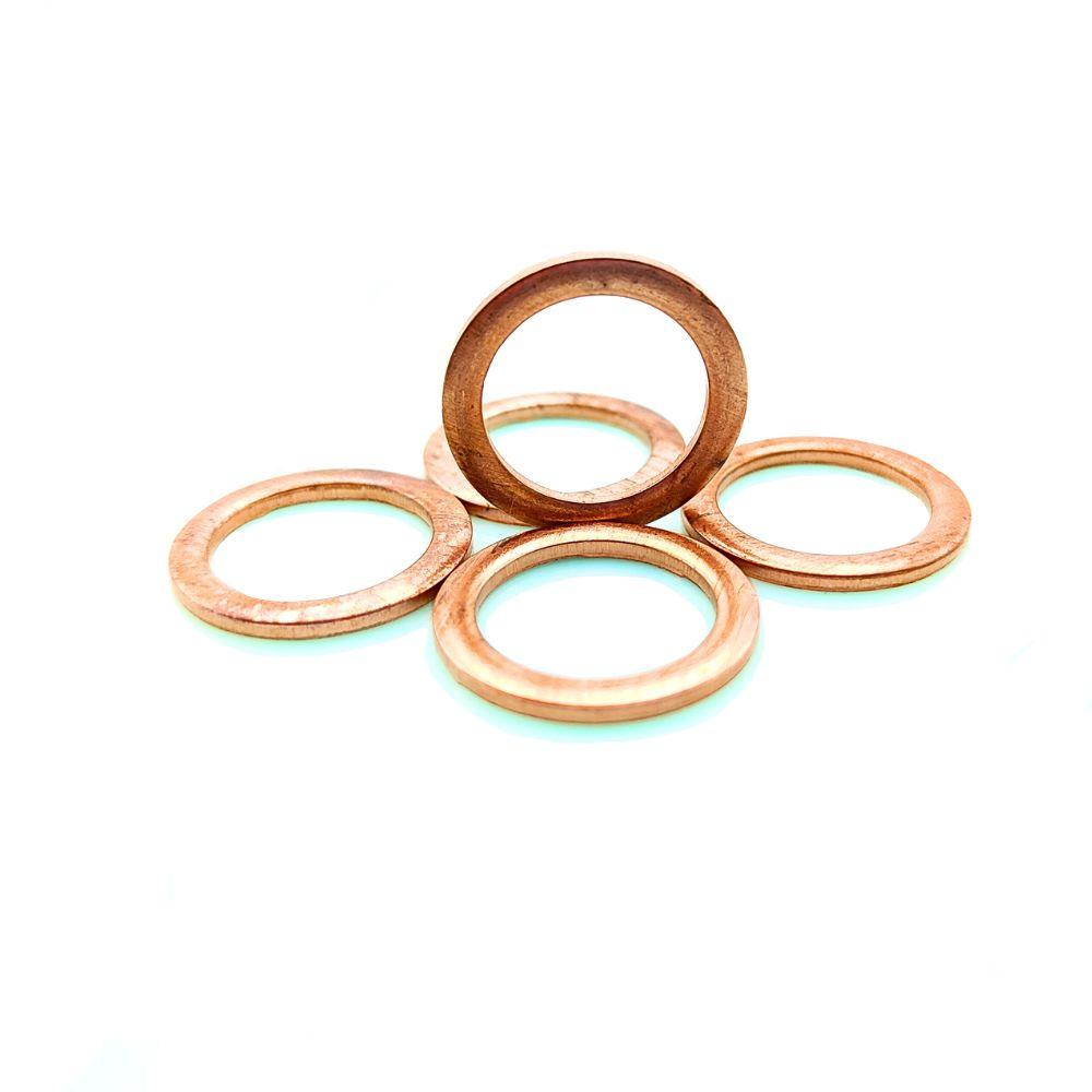 Мідна ущільнювальна шайба з діаметром (14x20), товщина 1,5 мм, фото 1