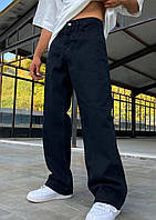 Мужские черные джинсы baggy широкие, новая трендовая модель