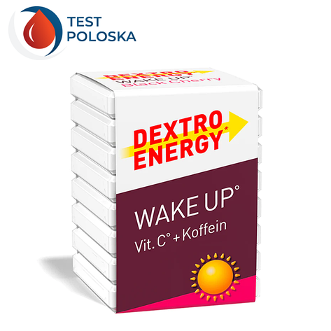 Dextro Energy Wake Up — швидка глюкоза зі смаком вишні та кофеїну, фото 1