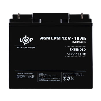 Акція. Акумулятор AGM LPM 12V - 18 Ah