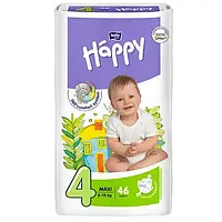 Подгузники детские Happy 4 Maxi 8-18 кг 46 шт