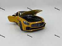 Model from Welly Mercedes-AMG GT R, 1:24 scale, жовтий, вік 3+