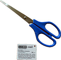 Ножицi офiснi JOBMAX 180 мм блакитні 4536