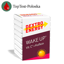 Dextro Energy Wake Up — швидка глюкоза зі смаком вишні та кофеїну