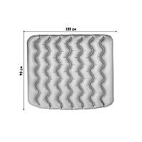 Надувной автомобильный матрас Lesko ZG-1 Gray на заднее сиденье для сна путешествий 90*100*8 см at