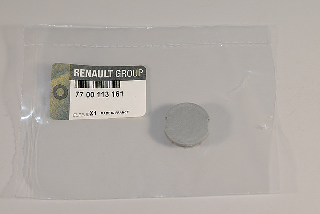 Заглушка болта защиты клапанной крышки на Renault Trafic II 01->06 1.9dCi - Renault (Оригинал) - 7700113161 - фото 6 - id-p22648540