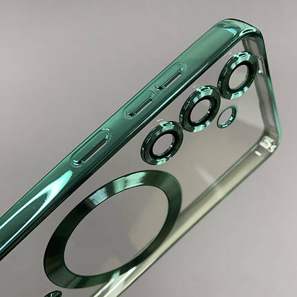 Чохол для Samsung Galaxy S24 чохол з магсейф із захистом камери на телефон самсунг с24 салатовий h3b, фото 3